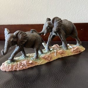 Lenox Vtg African Elephant “Playful Promenade” Figurine - Ltd Edition -Year 2000